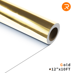 Soft Metallic Heat Transfer Vinyl Roll - 12"x10 Ft Gold 