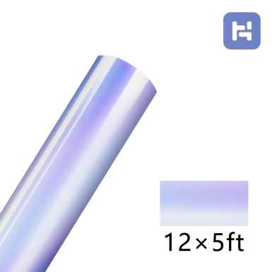 Holographic Adhesive Vinyl Roll - 12"x5 Ft