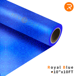 Glitter Heat Transfer Vinyl Roll - 10"x10 Ft Royal Blue