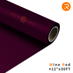 Heat Transfer Vinyl Roll - 12"x30 Ft Wine Red