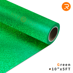 Glitter Heat Transfer Vinyl Roll - 10"x5 Ft Green