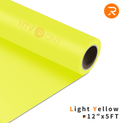 Heat Transfer Vinyl Roll - 12"x5 Ft Light Yellow