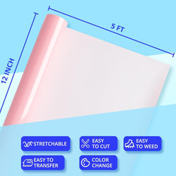 UV Color Changing HTV Vinyl - 12" x 5ft [Clearance]