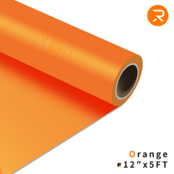 Heat Transfer Vinyl Roll - 12"x5 Ft Orange