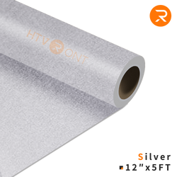 Heat Transfer Vinyl Roll - 12"x5 Ft Silver