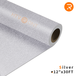 Heat Transfer Vinyl Roll - 12"x30 Ft Silver