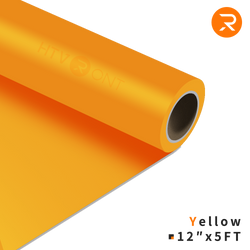 Heat Transfer Vinyl Roll - 12"x5 Ft Yellow